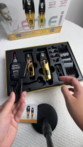 KEMEI KM-8501 KM8501 Original Hair Trimmer 440C Stainless Steel Set LCD Display Professional Rechargeable Men Hair Clipper Cordless Home