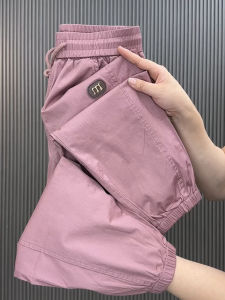 Quần Dài Thường Ngày Bằng Vải Cotton Lụa Băng Mỏng Mùa Hè Cho Nữ Quần Dài Ống Rộng Quần Dài Nine-Ten Quần Dài Thoải Mái