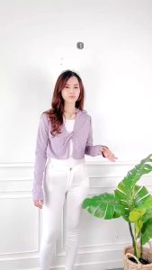 QR - REC OOTD OUTER WANITA LENGAN PANJANG DEPAN TALI / Lynatha RIB Knitted Cardigan / CARDIGAN WANITA TERBARU