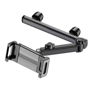 DUTRIEUX | Upgraded 3-in-1 Car Headrest Tablet & Phone Mount – 360° Rotatable 4-Level Extendable Arm Fits 4.7-11" Devices Ideal