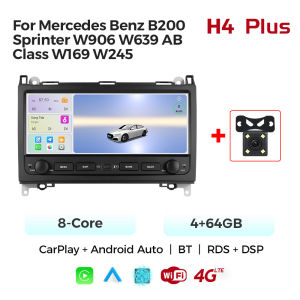 MEKEDE 4+64GB Android Autoradio For Mercedes Benz B200 Sprinter W906 W639 AB Class W169 W245 Wireless CarPlay Auto Car Radio GPS