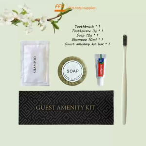 100 Sets 5 in 1 Guest Kit Hotel SuppliesToothpaste Toothbrush Soap Shampoo