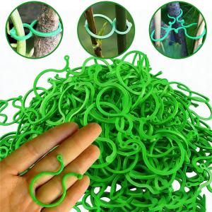 100/200Pcs Plastic Garden Vine Strapping Clips Tie Plant Bundled Buckle Ring Garden Tomato Grapevine Hook Plants Support Tool