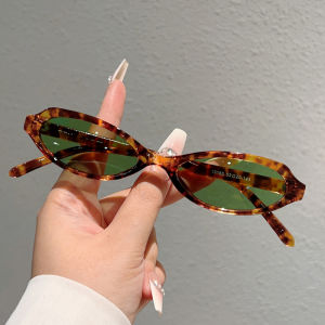 KAMMPT Vintage Oval Sunglasses New Fashion Candy Color Rim Outdoor Decor Shades New Trendy Brand Design Korean Style Sun Glasses