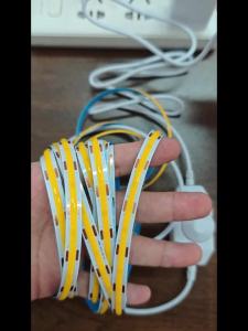 5V COB LED Light Strip USB COB Bendable Tape Light Flexible LED Tape with Dimmer for Room TV Backlight Cabinet Adhesive Light