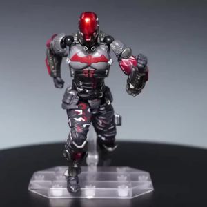 Bandai | AMAZING YAMAGUCHI Arkham Knight Action Figure #024 Model PVC 17cm Collection Movable Revoltech Robin Figurine Toys Holiday Gifts