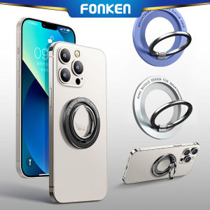 FONKEN Giá Đỡ Nhẫn Điện Thoại Từ Tính Cho MagSafe Giá Đỡ Nhẫn Điện Thoại Ngón Tay Từ Tính Có Thể Điều Chỉnh Giá Đỡ Cho I-Phone 14 13 12 Pro Max Vòng Nam Châm Có Khóa Kẹp