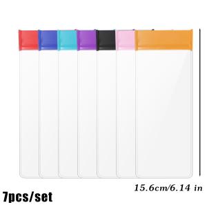Portable Self Sealing Bags 7 Colors Mixed Resealable Pills Powder Dispensers Multi-purpose Organizer Pouches For Outdoor Travel