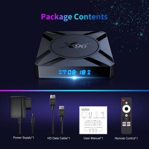 X96 | X96 M300 Android 14 TV Box Amlogic S905X5M 6nm Chip AV1 Decoding 4K 60fps Dual WiFi BT5.x Gigabit Ethernet Smart Media Player