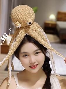 2024 Gối Ôm Búp Bê Bạch Tuộc Lớn Dễ Thương Đồ Chơi Sang Trọng Bạch Tuộc Mực Ống Gối Ôm Búp Bê Búp Bê Búp Bê Ngộ Nghĩnh Nữ