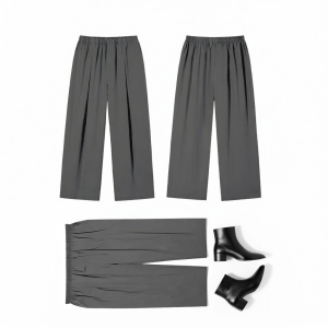 PSO Brand | Solid Color Lightweight Trousers Comfortable Flowy