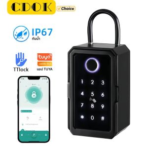 กล่องกุญแจอัจฉริยะ CDOK K3 TTlock/Tuya กันน้ํา IP67 วัสดุโลหะผสมอลูมิเนียมเสริมแรง