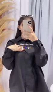 RICHDEPT Hawa Shirt Linen - Kemeja Wanita Lengan Panjang Casual/Kerja - Oversized Shirt