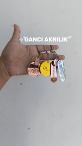 GANTUNGAN KUNCI CUSTOM NAMA AKRILIK satuan - ganci kpop ganci idol ganci kelas ganci nama satuan | TANPA PO LANGSUNG KIRIM - gantungan keychain akrilik