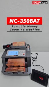 NC-350BAT Solo Currency Mix Value Money Counter Machine Mesin Duit Comes with a built-in rechargeable battery***