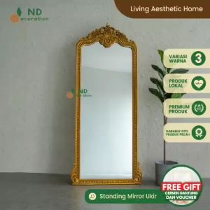 Standing Mirror Ukir 180x70cm Mirror Sign Wedding Mirror AESTHETIC