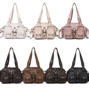 Versatile Crossbody Saddle Bag Multi-pocket