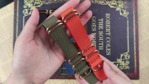 18mm 20mm 22mm 24mm Rose Gold Buckle Durable Nylon Watch Band for Omega for Seiko Wrist Belt Men Women Sport Canvas Watch Straps