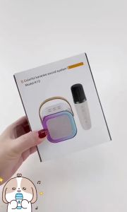 Karaoke Portable Bluetooth 5.3 Speaker K12 Mic Full Bass RGB Multicolor Original