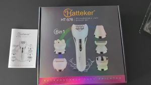 Hatteker | Hatteker 5-in-1 Epilator Hair Remover Leg Body Portable Lady Shaver Hair Removal Tool Underarms Facial Clipper for Women IPX7
