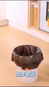 iPii Portable thickened garbage bag with drawstring close kitchen garbage disposable large plastic bag加厚手提式垃圾袋抽绳收口厨房拉圾袋