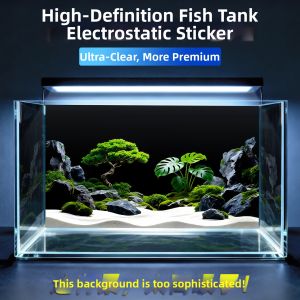 XIANXIANWUFANG | 5D Stereoscopic High-Definition Fish Tank Background Paper Stream Rock