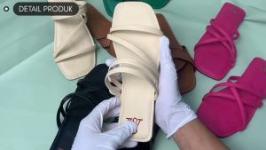 SV7N EDREA Sandal Flat Wanita Untuk Anak Size 26 Sampai 35 Dewasa 36 Sampai 43 Sendal Wanita Teplek Empuk B-022