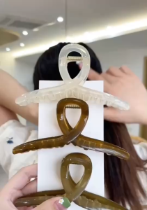 🦋KAYKAI🦋พร้อมส่งในไทย กิ๊บหนีบผม สไตล์เรโทร อะคริลิค เรียบง่าย สำหรับผู้หญิง #F09