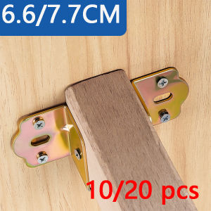 10/20 Pieces of Heavy-Duty Metal Bed Frames 66/77mm Metal Corner Brackets Heavy-Duty Bed Frame Hooks Industrial Hardware Corner Clips Bed Frame Reinforcement Easy to Install Exclusive for DIY Enthusiasts - Perfect for Home and Outdoor Enthusiasts.