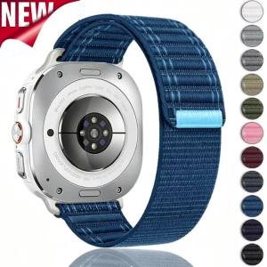Nylon Strap for Samsung Galaxy Watch Ultra 47mm Band Sports Adjustable Loop Bracelet Wristband for Galaxy Watch 7 Ultra Bracelet