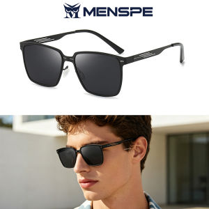 MENSPE Men’s Polarized Sunglasses Square Frame Sunglasses Classical Driving Sunglasses UV400 Clean Vision Color Change Sunglasses Cycling Riding Running Glasses for Men