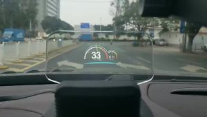 RYSJM | AD Navigation Projection C1 Car OBD2+GPS HUD Head-Up Display Car Projector Speedometer Water Temperature Voltage RPM Speed Alarm