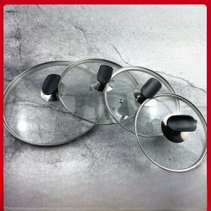 ฝาหม้อเคลือบแก้วอ่อนโปร่งใสสำหรับหม้อต้มน้ำนม หม้อต้มน้ำ หม้อต้มข้าว ฝาหม้ออเนกประสงค์ สำหรับครัวเรือนขนาดใหญ่