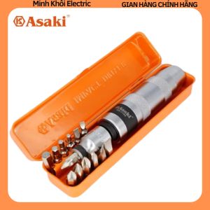 Bộ tô vít đóng Asaki AK-7192 13 chi tiếtbộ vít đóng tự động Asaki 13 mũibộ tua vít đóng Asaki AK-7192hộp tuốc nơ vit Asaki AK-7192bộ tuốc nơ vít đóngtô vít asakitua vít asaki tuốc nơ vít asaki