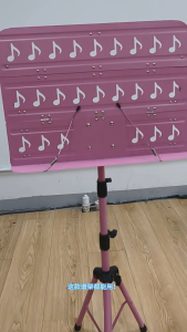 Professional Sheet Music Stand Foldable Adjustable Carbon Steel Tripod Base for Guitar Violin Orchestra Choir.