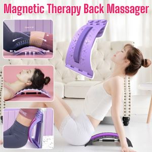 Magnetic Therapy Back Massager Lumbar Support Spine Corrector Pain Relief Yoga Fitness Equipment Stretch Tools