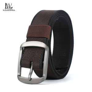 LouisWill Men Belt Outdoor Nylon Belt Double-sided Belt Nylon Waistband Youth Sports Canvas Pant Belt Simple Nice Waistband Nylon High Strength Adjustable Sports Belt