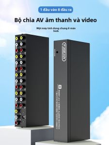 NUOMEIDA | 1 In 4 Out And 1 In 8 Out Synchronous Video Distributor RCA Composite Signal AV Distribution