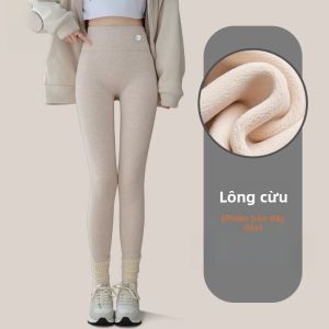 MiiOW | Quần nỉ dày dặn cho nữ MiiOW Quần dài mùa đông 2024 Quần cotton ấm áp thường ngày Quần dài thường ngày