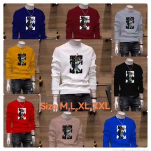 Sale Spesial Sweater Keren Crewneck Elegan Kaos Pria Trendy Sweatshirt Kasual Sweter Cowok Kaws
