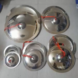 Chũm chọe đôi inox cho bé - nạo bạt inox múa lân - chập cheng inox