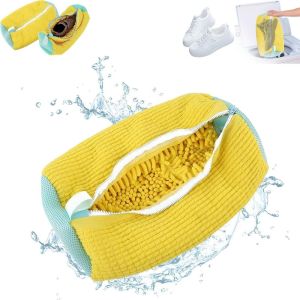Multi Colored Lazy Shoe Washing Tool Protective Hidden Zipper Washing Cover for Machine Wash Specific Cleaning Shoe Bag