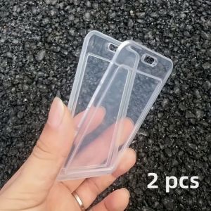 Card Case Chest Card Lanyard Double-Sided Document Case Factory Brand Transparent Chest Card Case Wholesale
