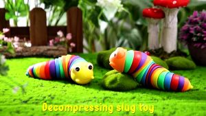 1pcs Sensory Baby Toys Fidget Slug Colorful Caterpillar Squishy Stress Reliever Toys for Kids