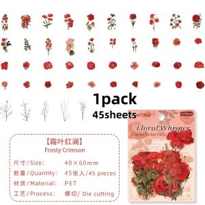 Vintage Flower Plant Collage Stickers for Journaling Floral Whispers Creative Scrapbook Decals Craft Supply