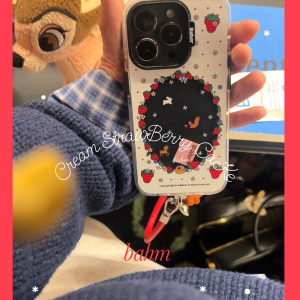 เคสโทรศัพท์ลายเค้กบลูเบอร์รี่น่ารัก ลายจุด ดีไซน์ดั้งเดิม สำหรับ Apple 16promax 16pro 15 17 เปลือกป้องกันโทรศัพท์มือถือแบบน่ารัก