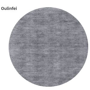 OULINFEI | Simple Grey Round Home Carpet