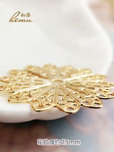 เครื่องประดับ DIY ชิ้นส่วน จี้โลหะชุบทอง 14 ชิ้น เครื่องประดับแฟชั่น วัสดุอะลูมิเนียม เครื่องประดับแบบใหม่ เครื่องประดับ DIY