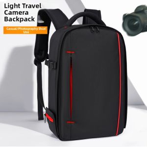Large Capacity Photography Backpack Double Shoulder Bag Suitable for Mirrorless And DSLR Cameras Multi-Functional Camera Bag