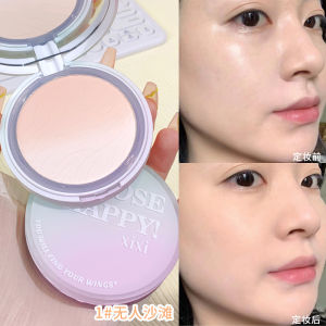 Xixi Two-Tone Gradient Face Powder Finishing Powder Makeup Waterproof Sweat-Proof Concealer Durable Not Easy to Makeup Loose Power